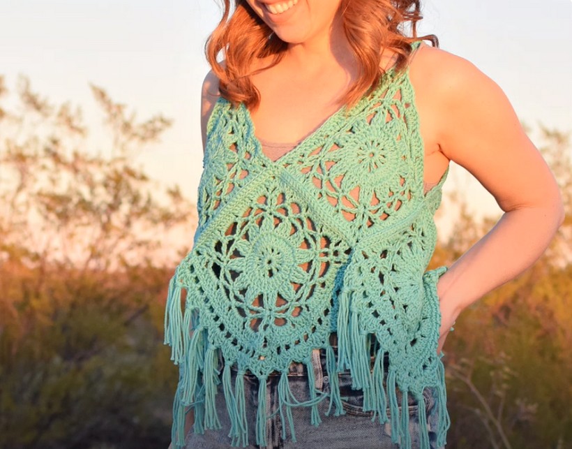 14 Free Crochet Boho Top Patterns For Hot Weather - Red Agape Blog