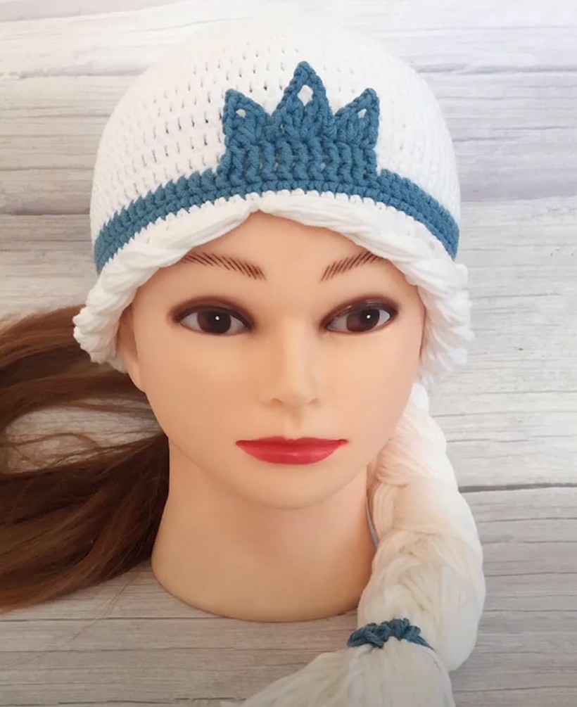 Crochet Frozen Hat For Elsa Look