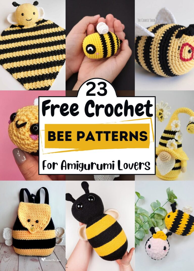 23 Crochet Bee Patterns For Amigurumi Lovers - Red Agape Blog