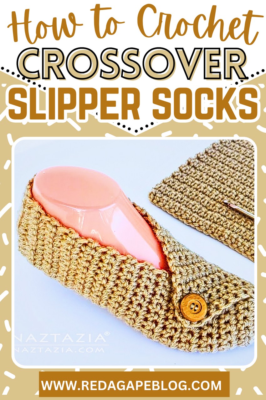 Crochet Crossover Slippers 