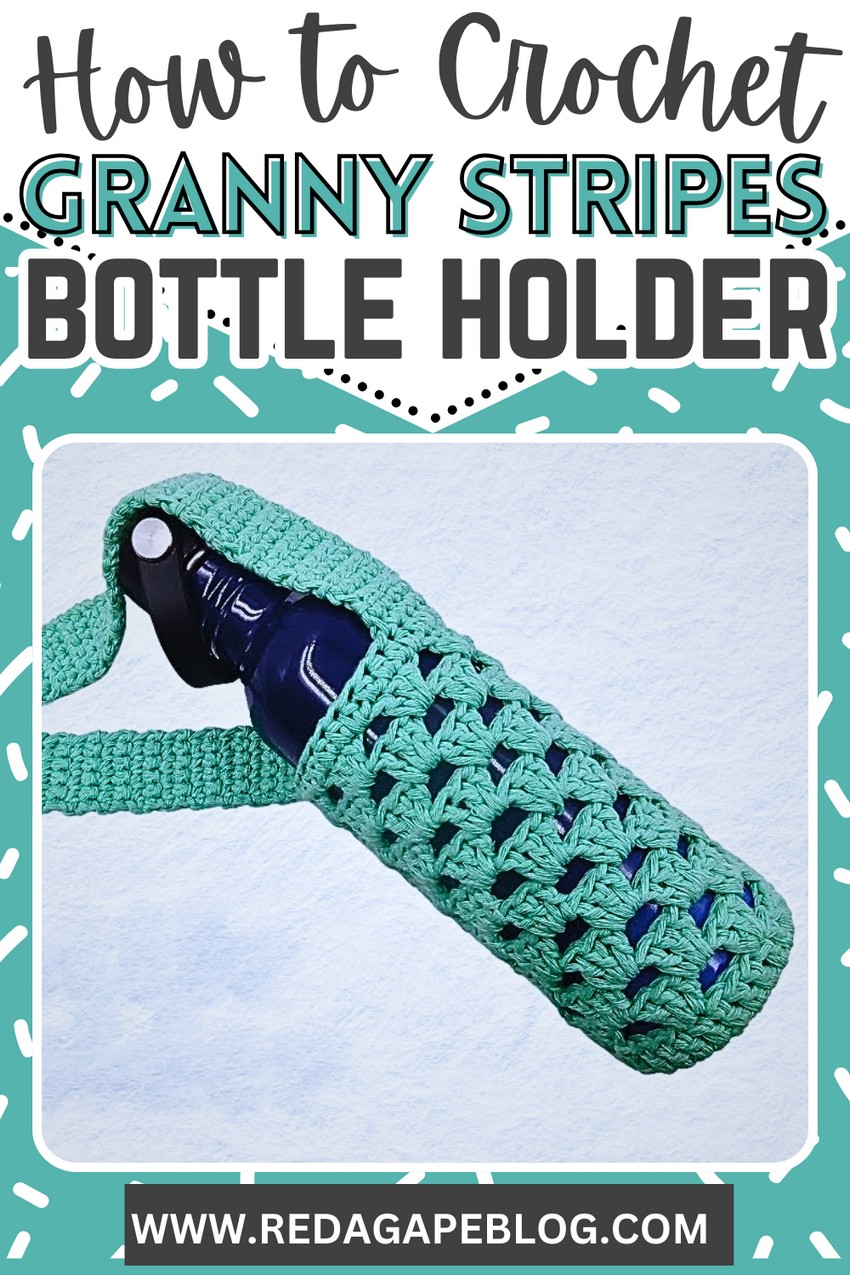 Crochet Granny Stripes Bottle Cover