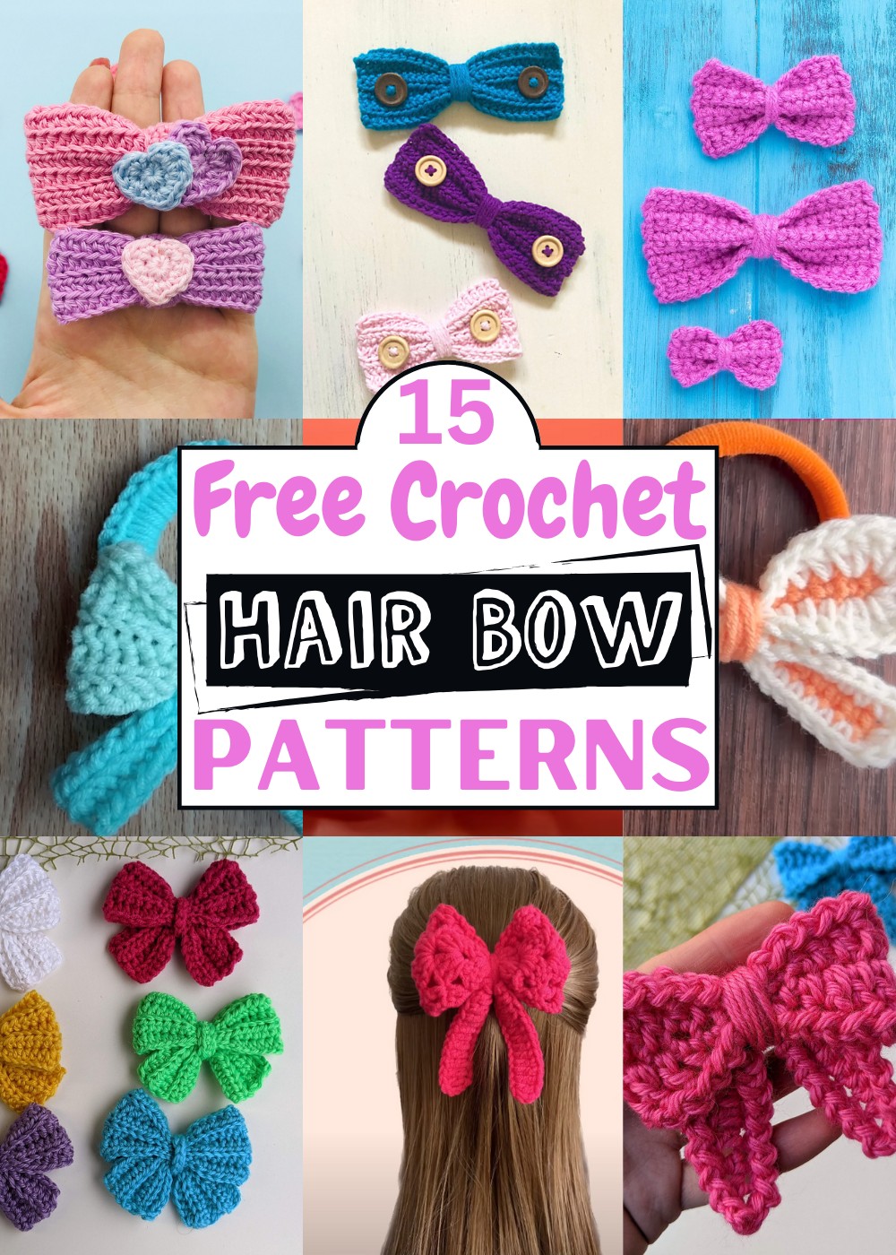 Crochet Hair Bow Patterns 1