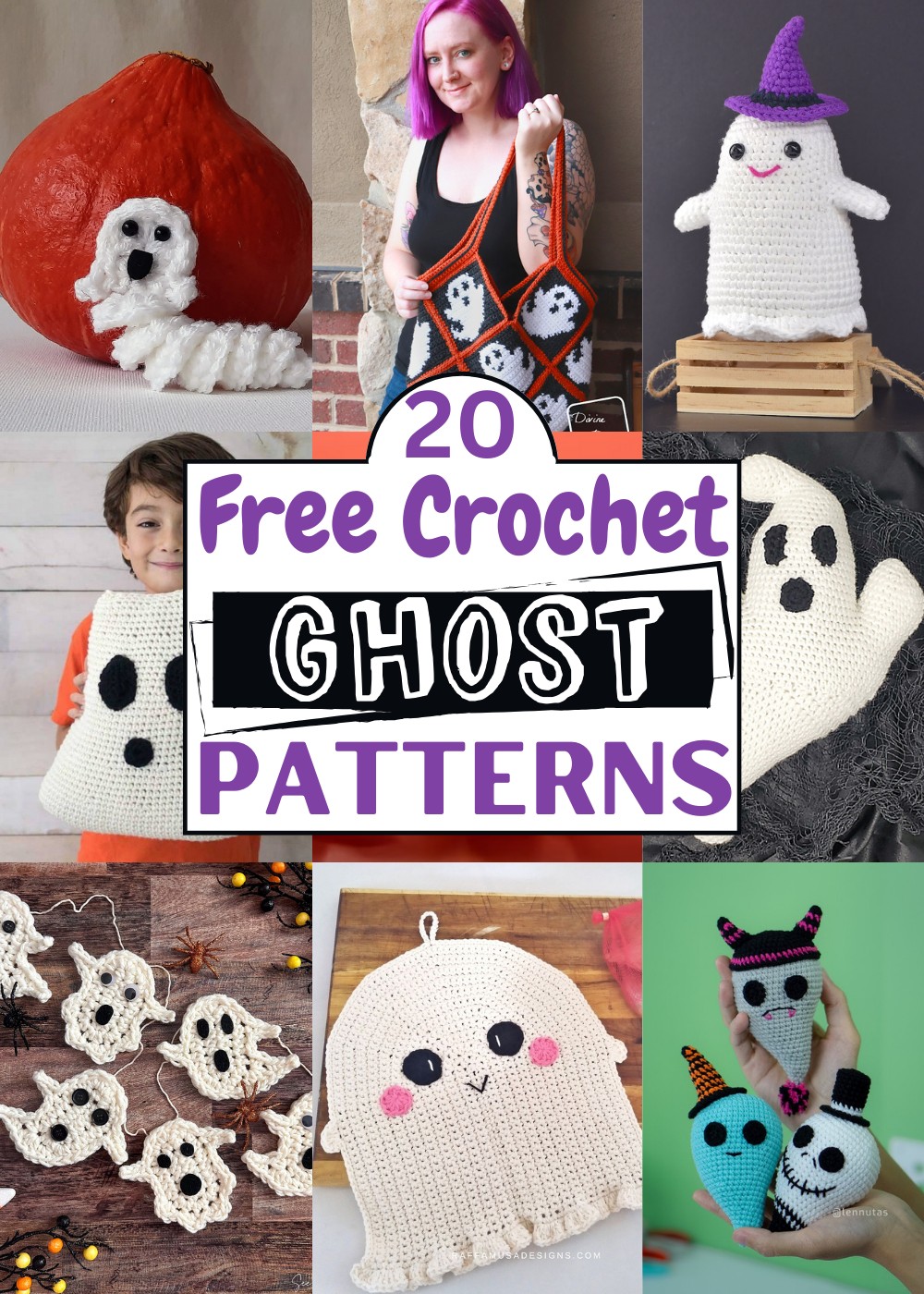 Crochet Halloween Ghost Patterns 1