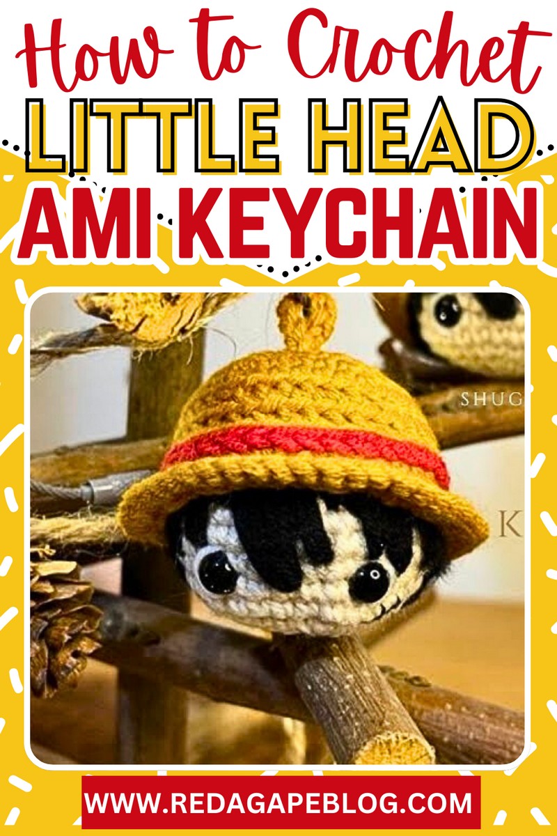 Crochet Little head Amigurumi Keychain