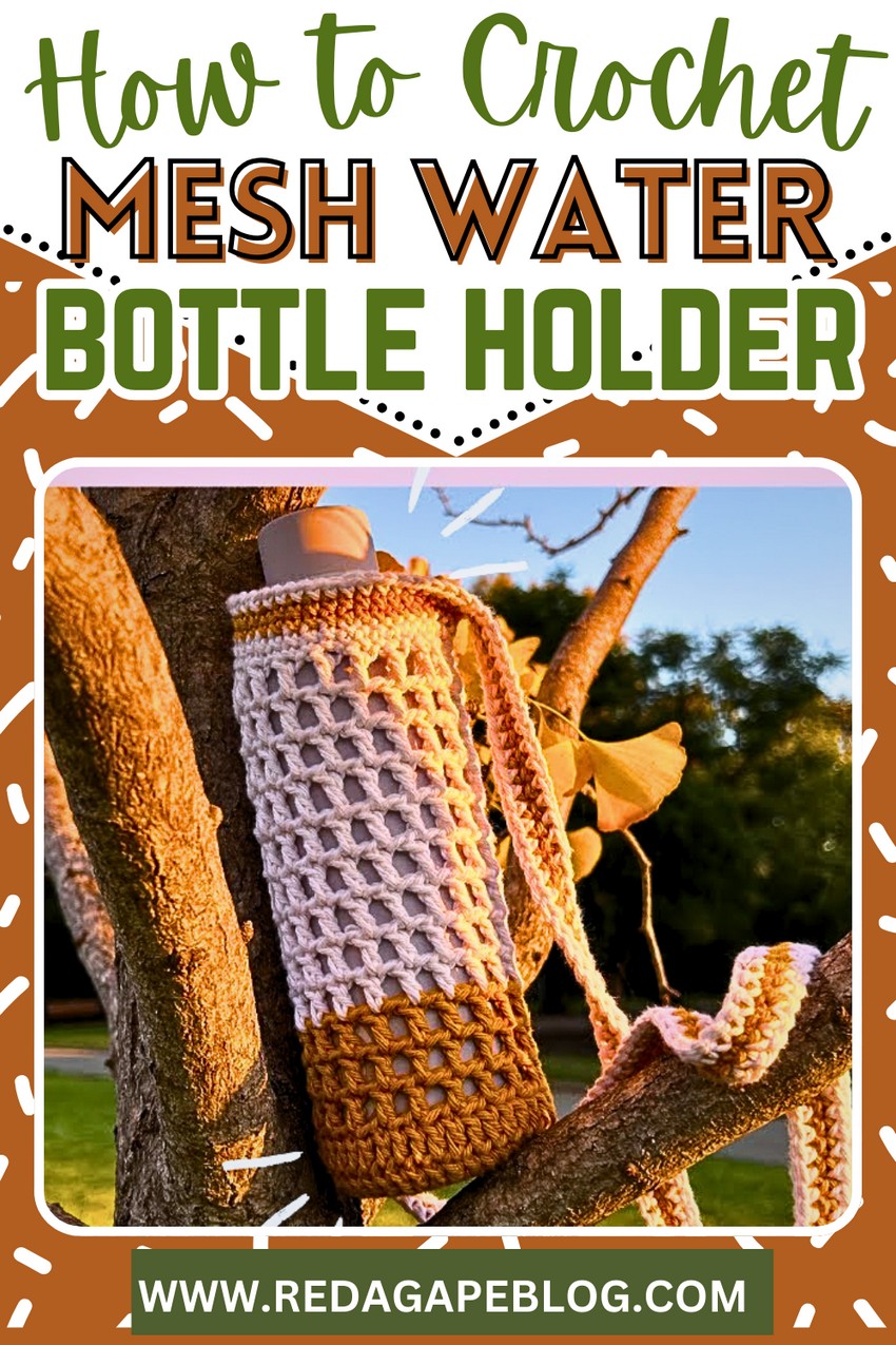 Crochet MESH Water Bottle Holder