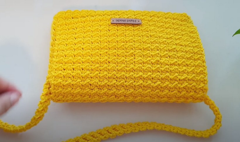 Crochet Mini Sling Crossbody Bag 