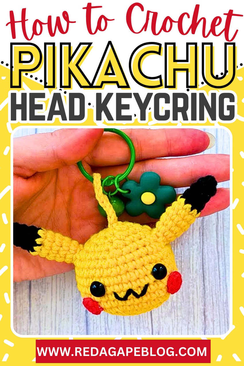 Crochet Pikachu Keyring
