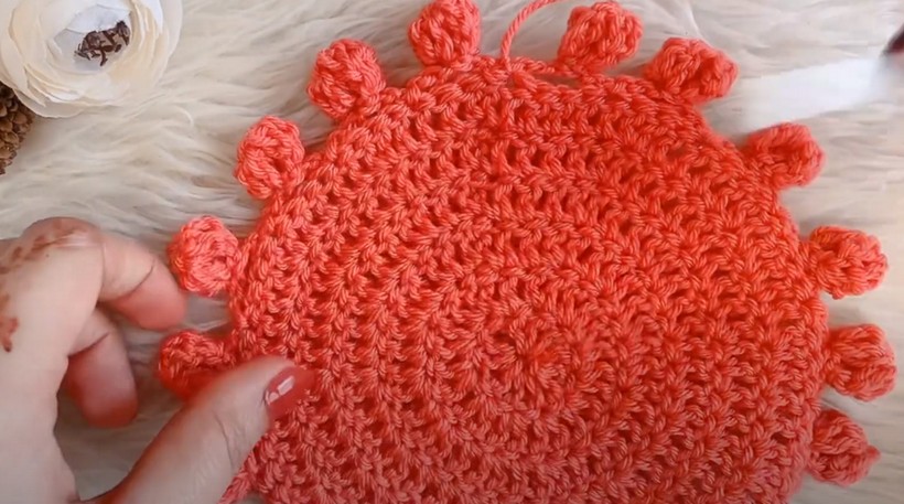 Crochet Pom Pom Border
