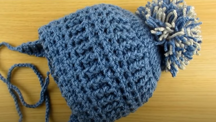 Crochet Pom Pom Hat