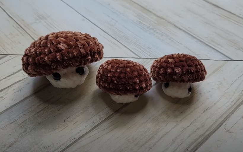 Crochet Popping Mushroom
