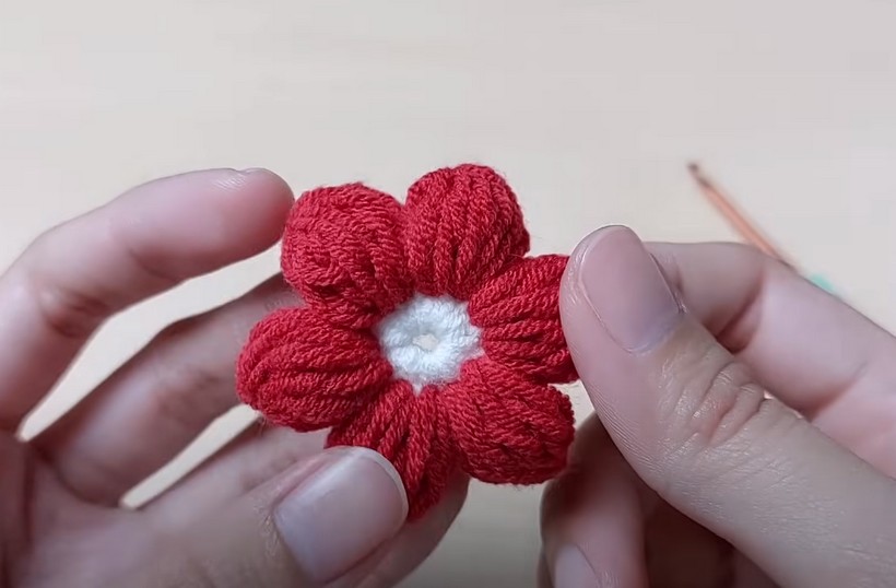 Crochet Puff Flowers