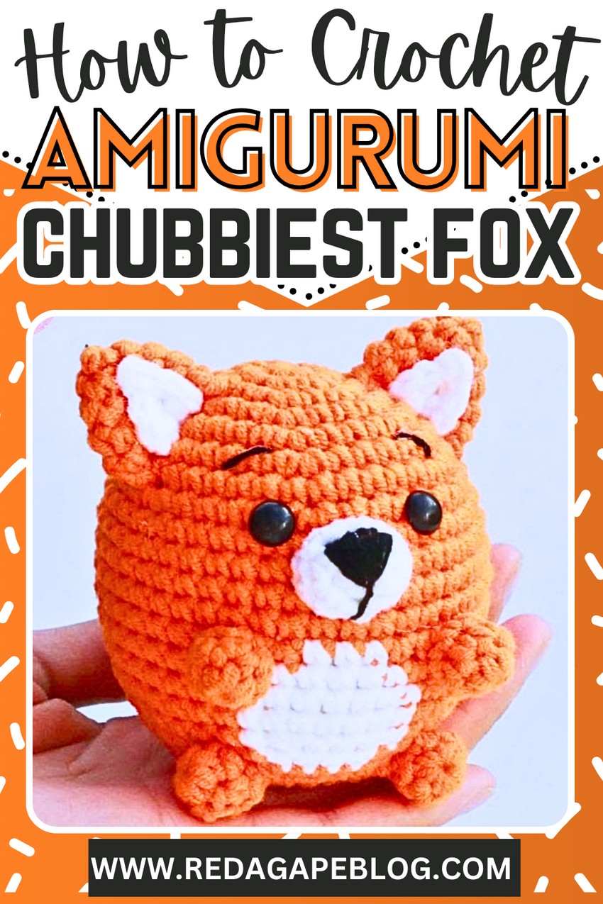 Crochet amigurumi fox chubby