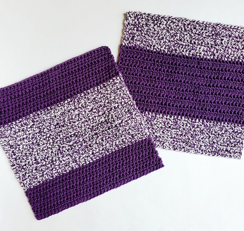 Cute Colour Block Washcloth