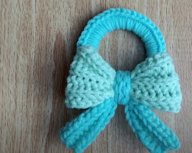 Easy Crochet Bow Hair Tie