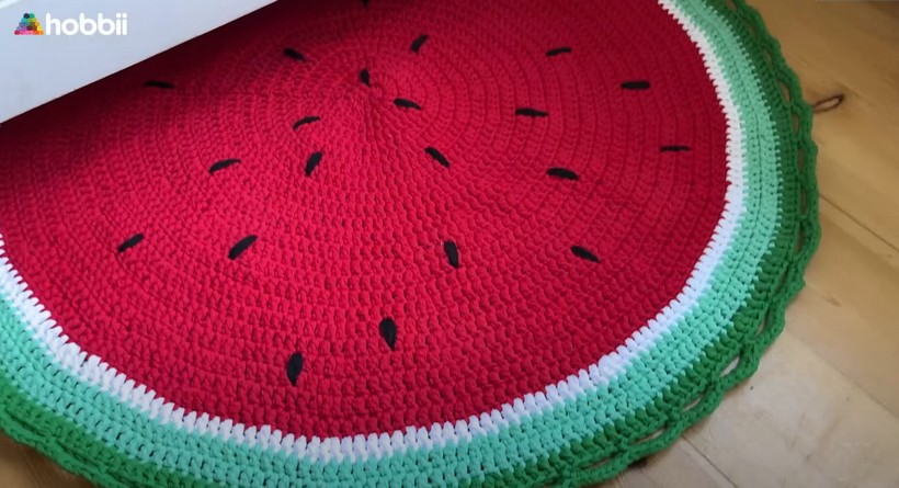 Easy & Cute Watermelon Rug