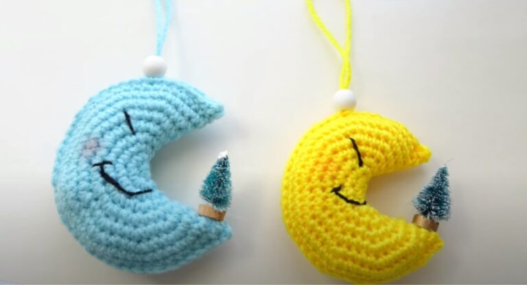 16 Free Crochet Moon Patterns For Decors, Cozies & Stuffed Items!