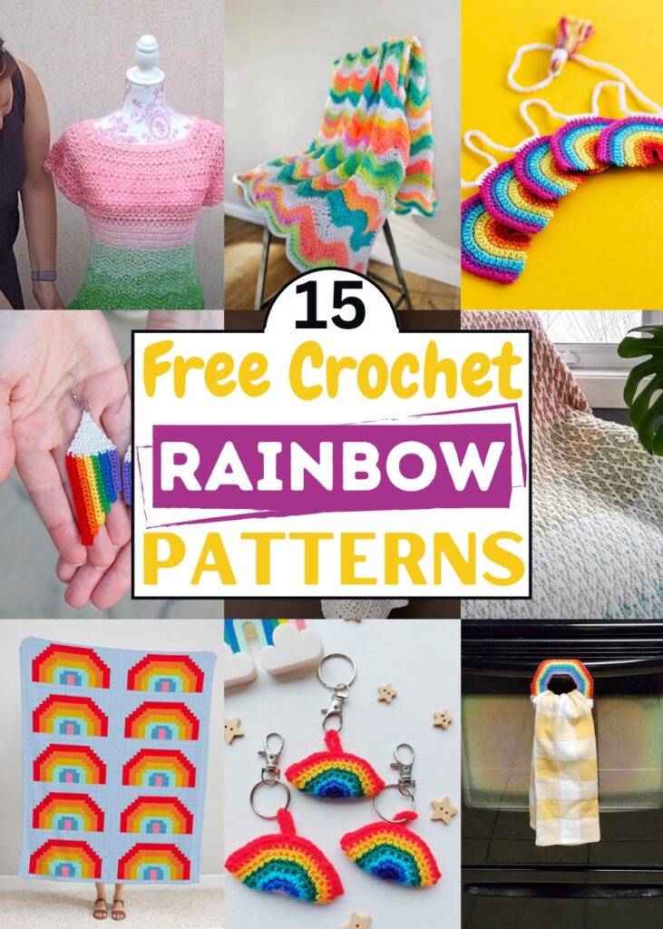 Free Crochet Rainbow Patterns 1