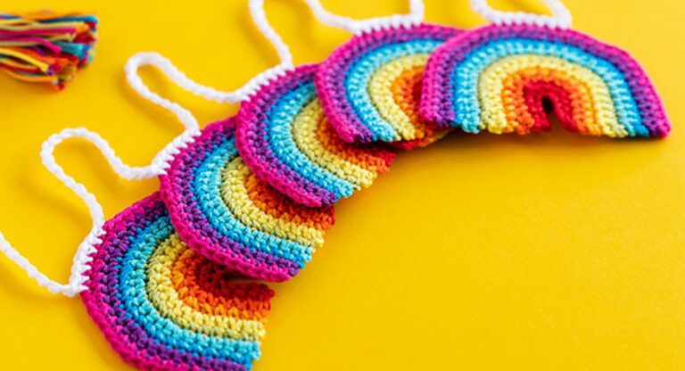 15 Free Crochet Rainbow Patterns To Brighten Handmade Items!