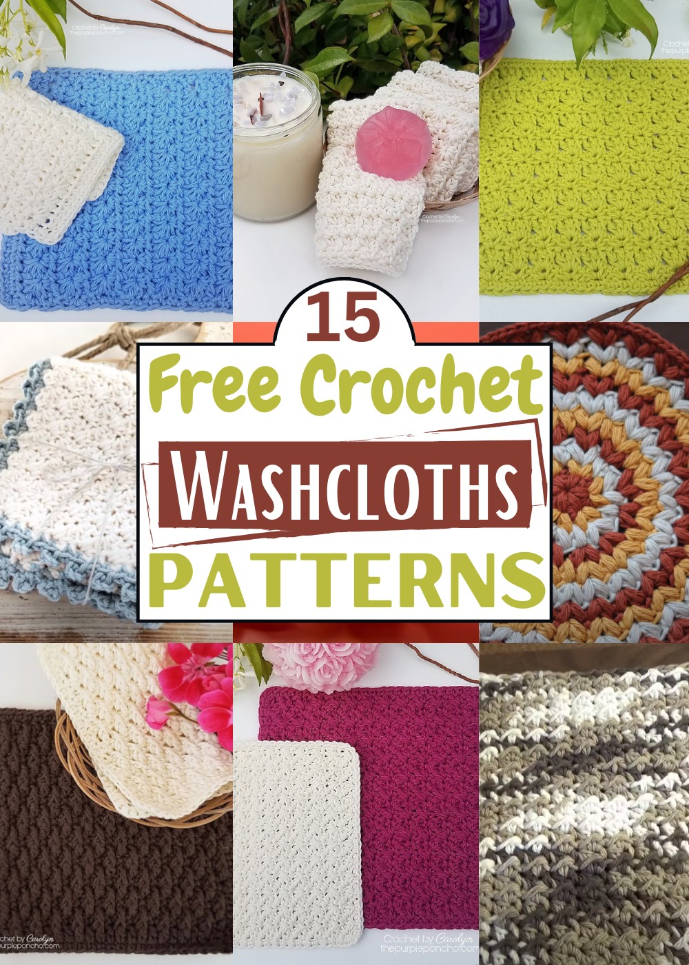 15 Free Crochet Washcloths Patterns For All Skill Levels!