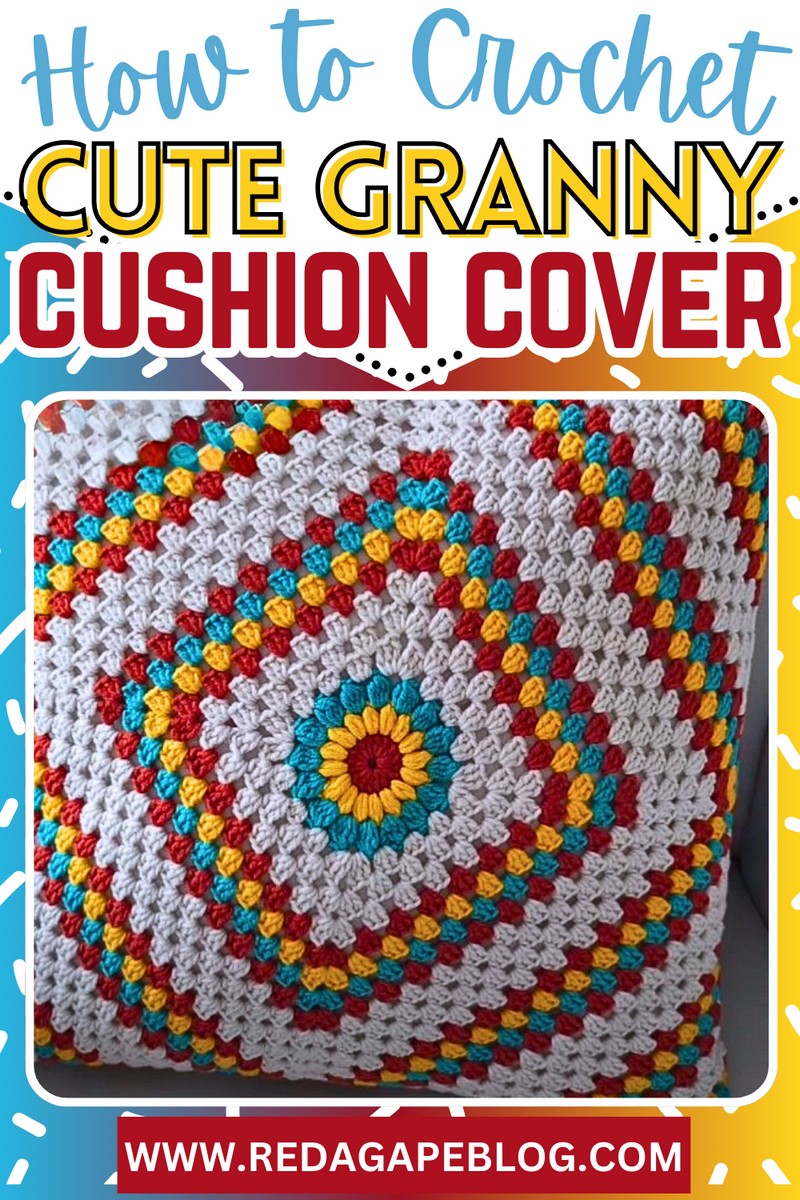 Granny Square cushion cover