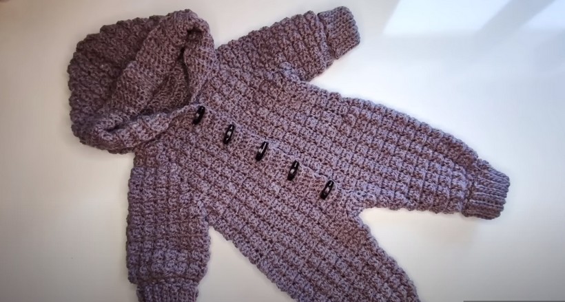 How To Crochet A Warm Baby Bodysuit Romper