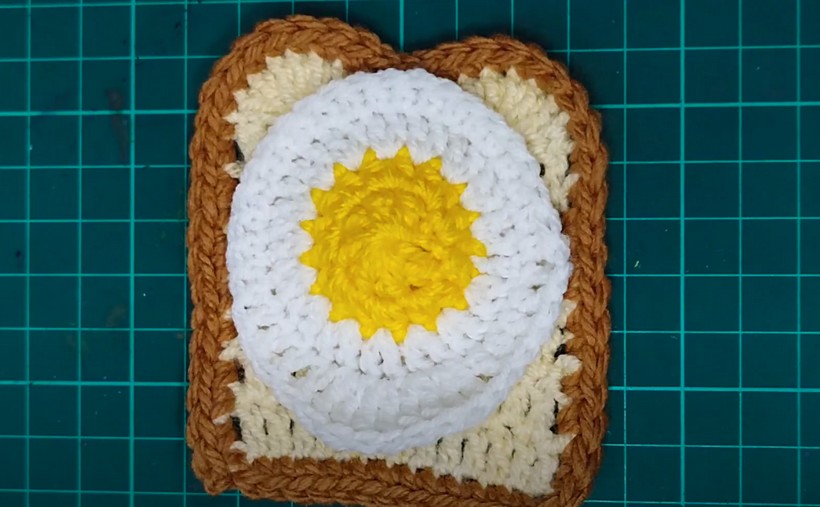 How To Crochet Bread Slice Toast