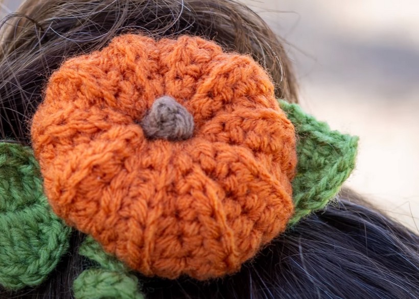 Mini Fall Leaf And Pumpkin Vines Quick Crochet Pattern