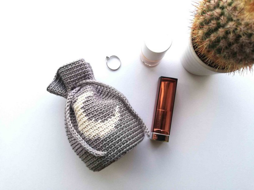 Moon Free Crochet Bag