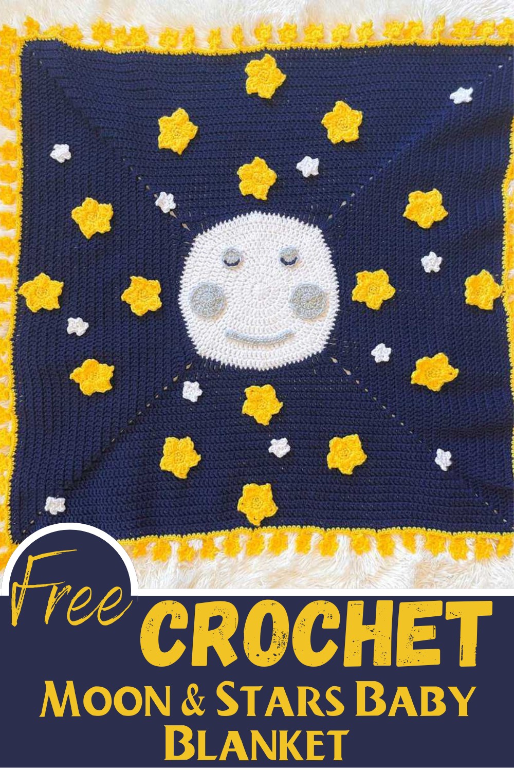 Crochet Moon Blanket For Baby 