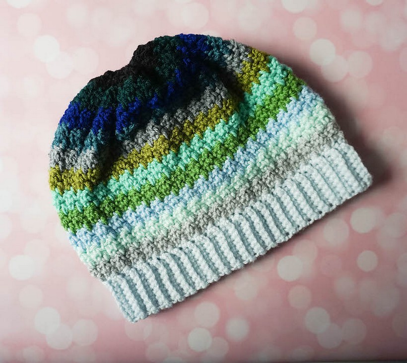 Ocean Fade Slouchy Hat