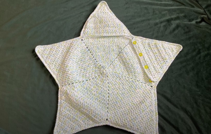 Star Shape Baby Cocoon Crochet