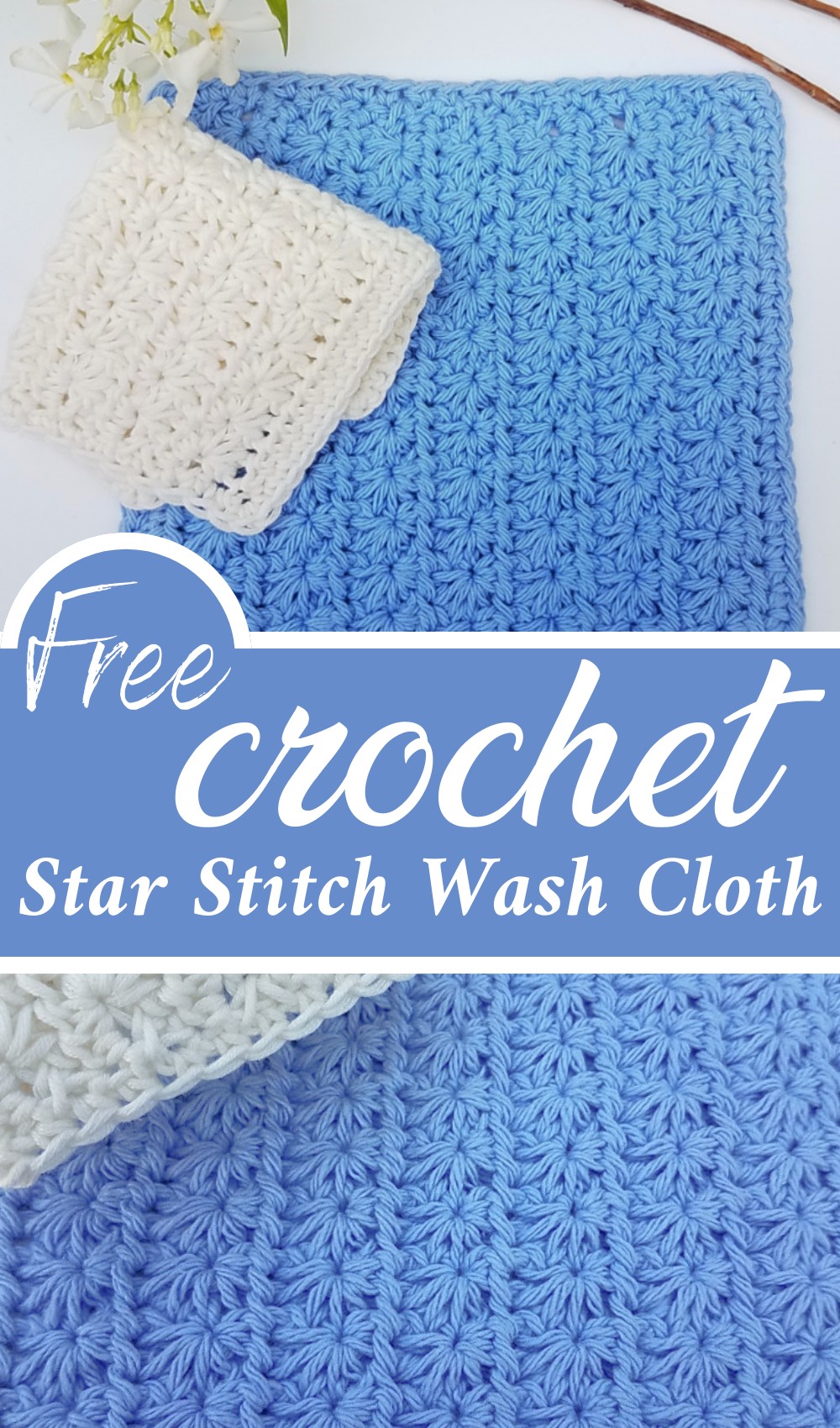Star Stitch Wash Cloth
