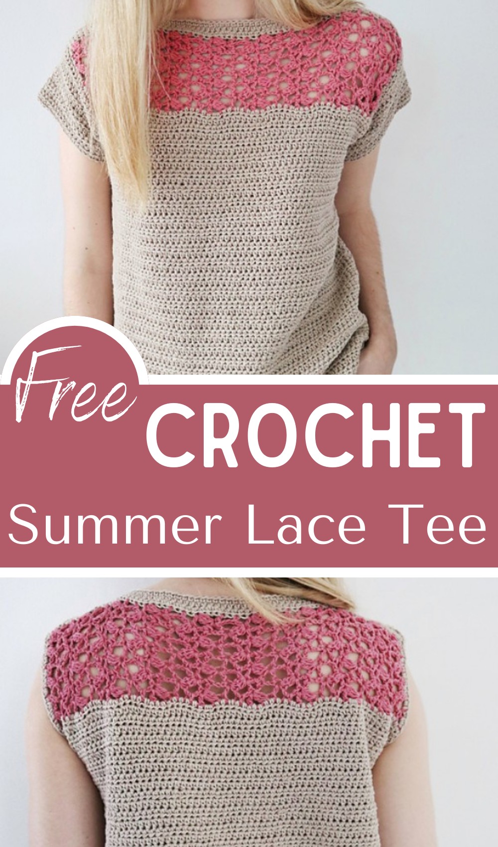 Summer Lace Crochet Tee