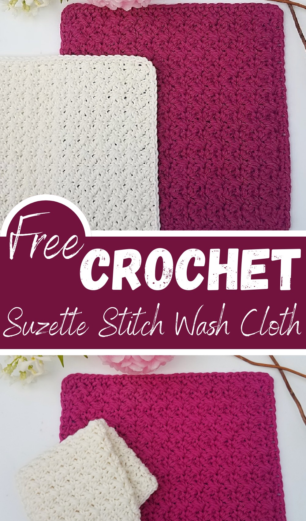 Suzette Stitch Wash Cloth