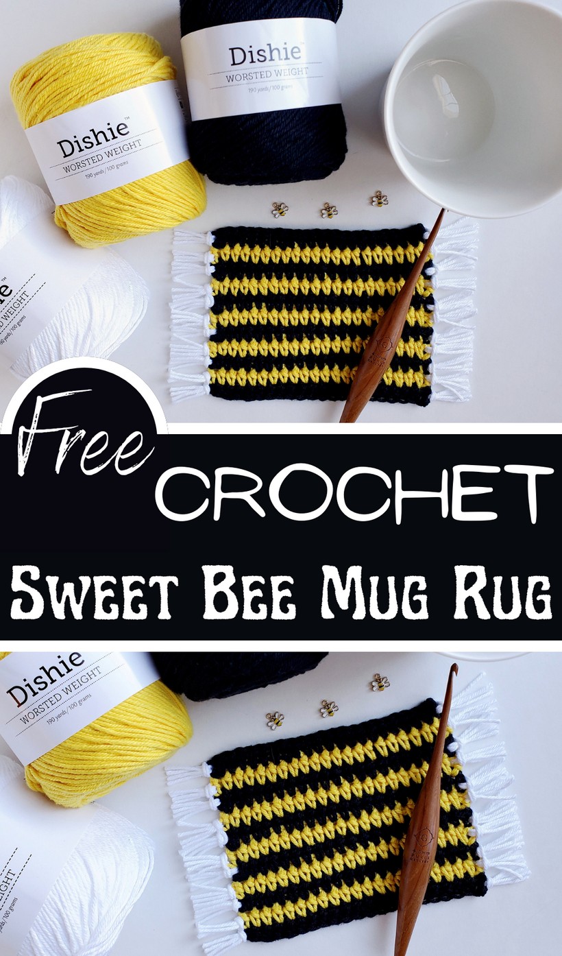 Sweet Bee Mug Rug