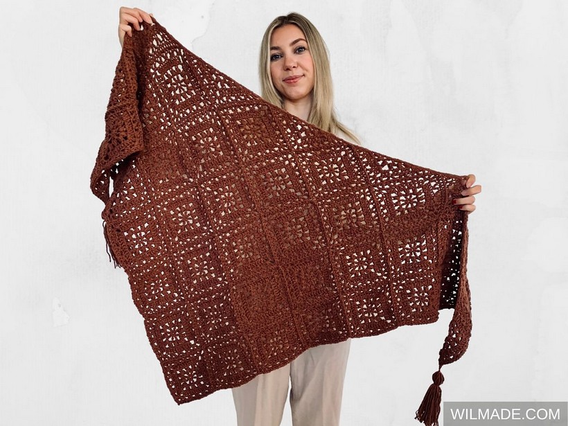 Tulip Square Shawl