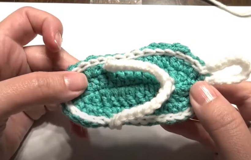Crochet Flip Flop Keychains