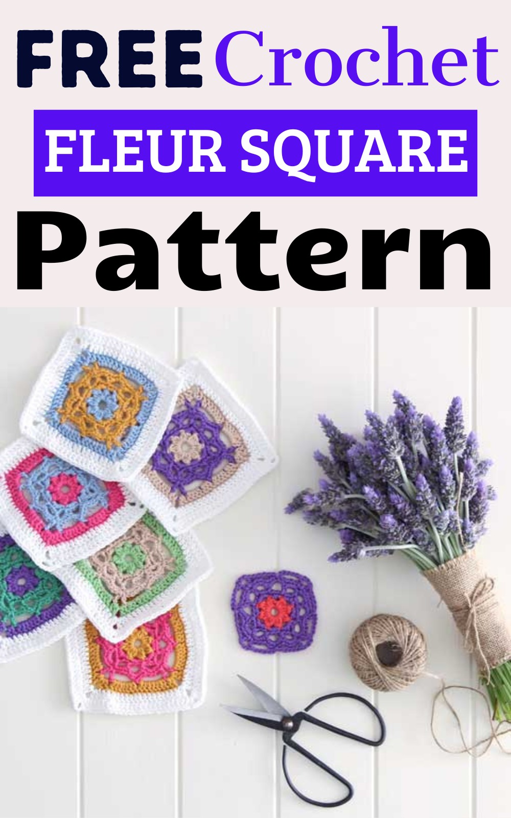 Crochet Fleur Square Pattern