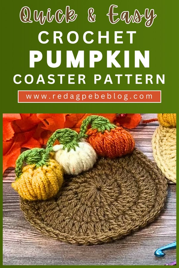 Crochet Pumpkin Coasters 
