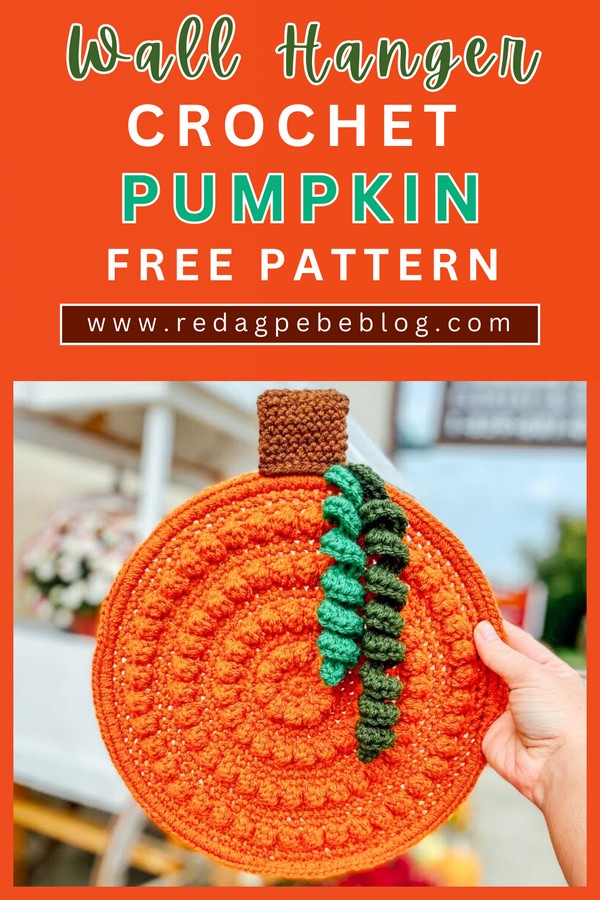 Crochet Pumpkin Wall Hanger