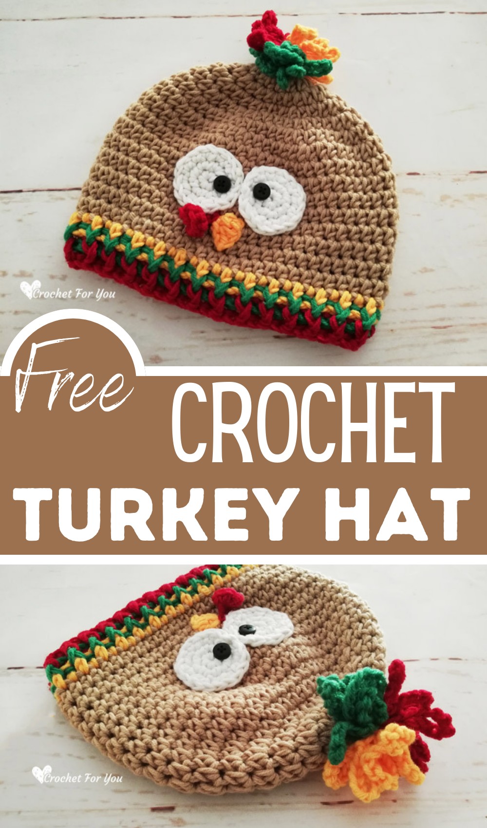 Crochet Turkey Hat Free Pattern