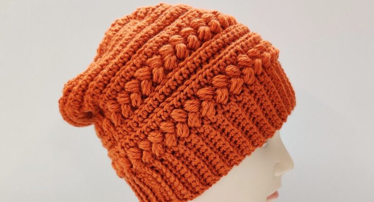 10 Free Crochet Bobble Stitch Hat Patterns For Winter