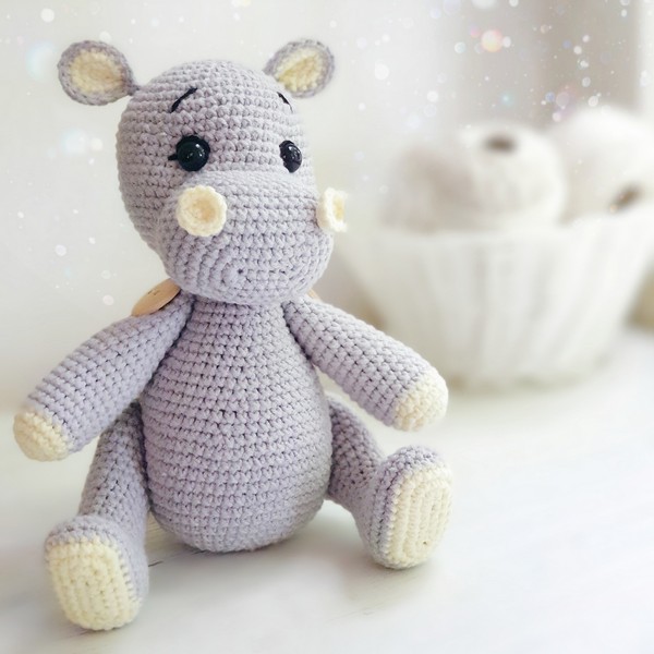 Free Crochet Cute Hippo Pattern