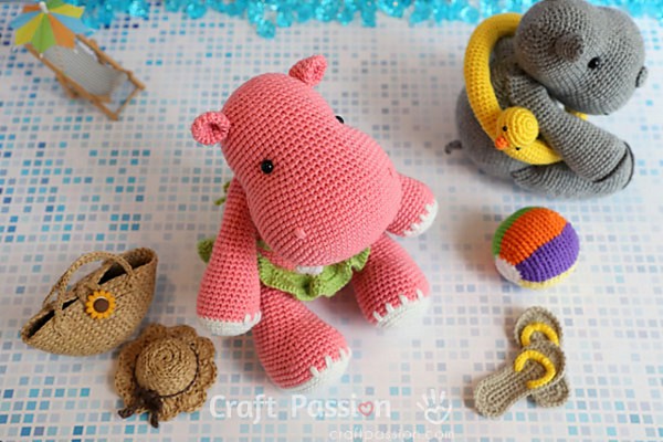 Free Crochet Hady Hippo Amigurumi Pattern