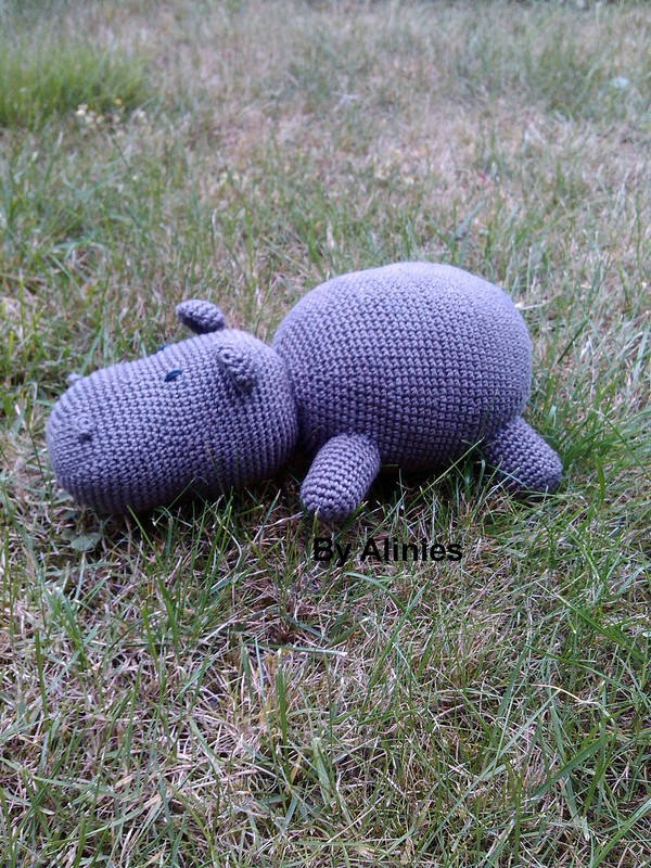 Free Crochet Hippo By Alinies Pattern