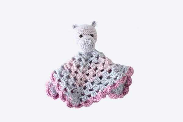 Free Crochet Hippo Lovey Pattern