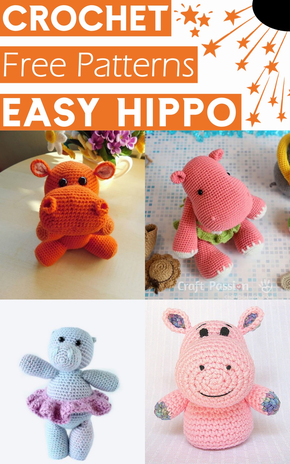 Free Crochet Hippo Patterns 1