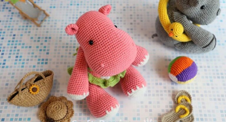 14 Free Crochet Hippo Patterns For Baby Items