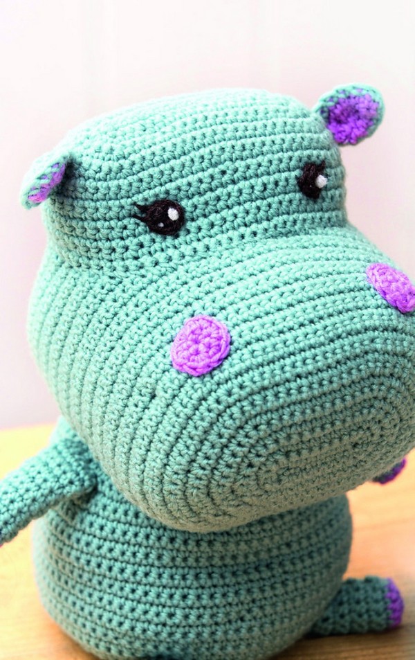 Free Crochet Nelly The Hippo Pattern