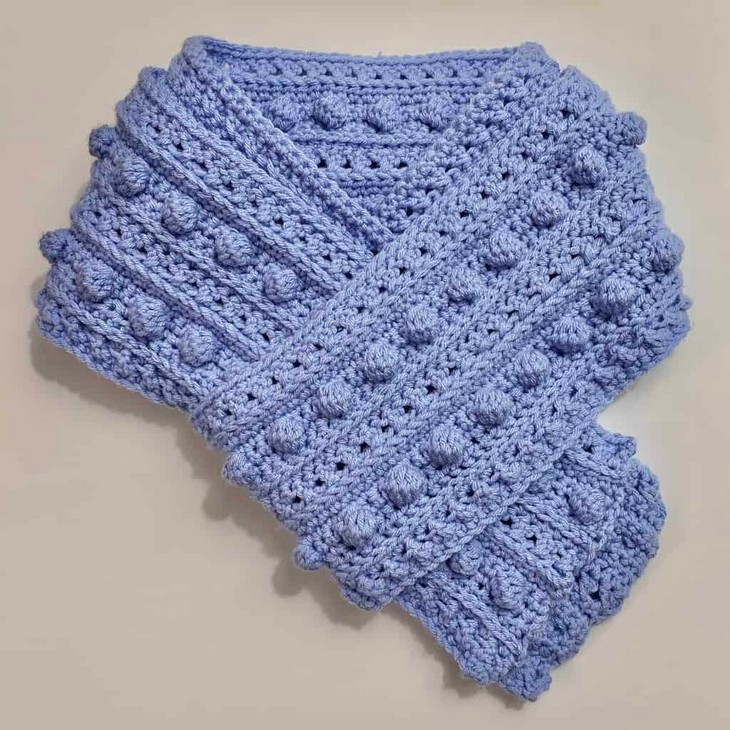 How To Crochet A Bobble Scarf